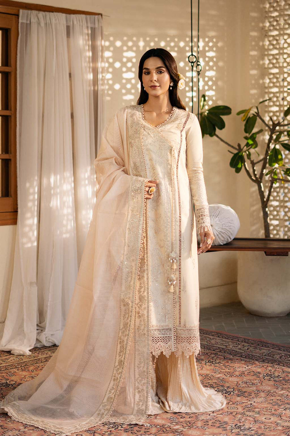 Zarposh | Sajni Lawn 25 | Mehmal -  Zarposh Ladies Clothes - Original Designer Dress - House of Maryam