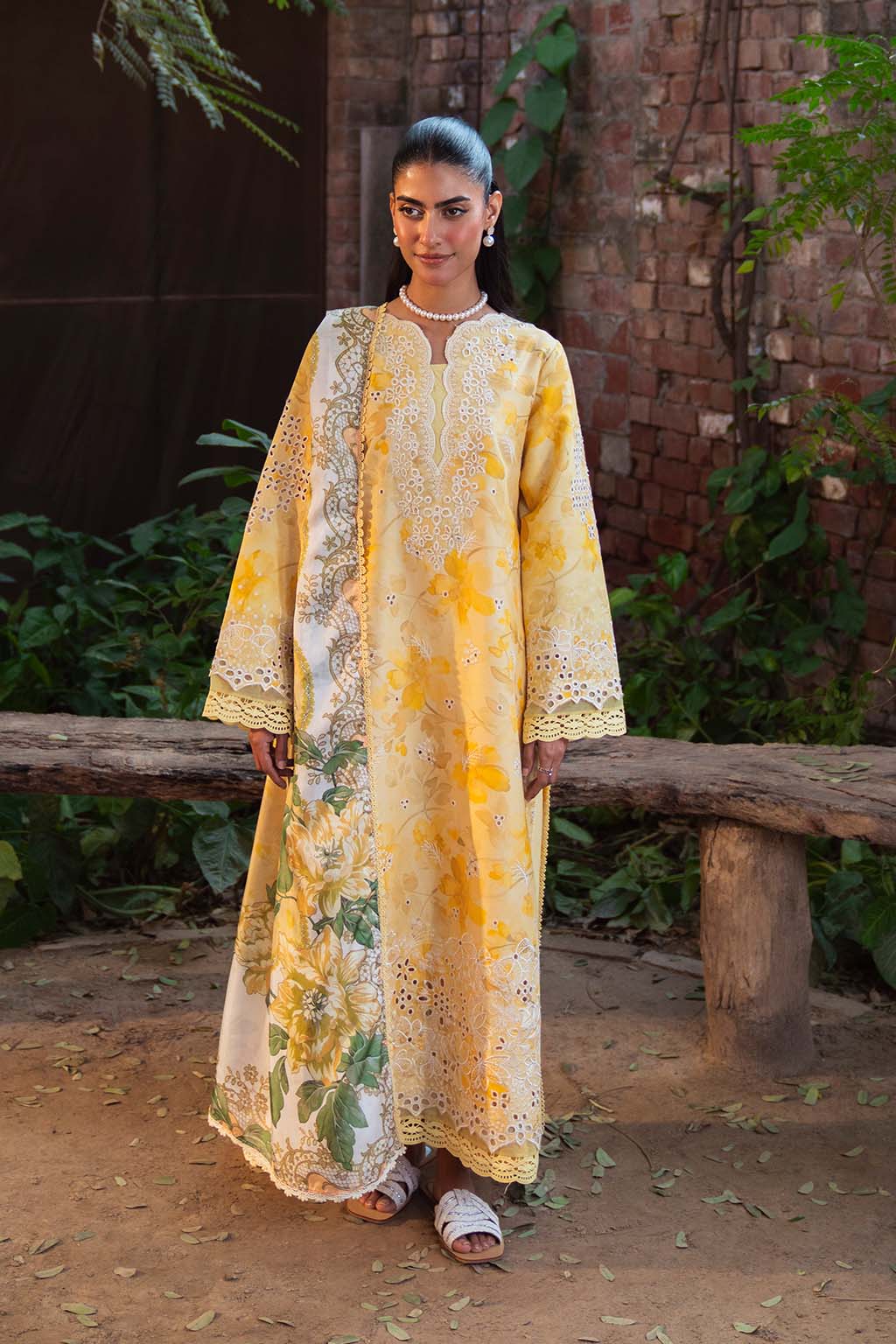 Neeshay | Summer Lines Printkari 25 | BUTTERCUP -  Neeshay Ladies Clothes - Original Designer Dress - House of Maryam