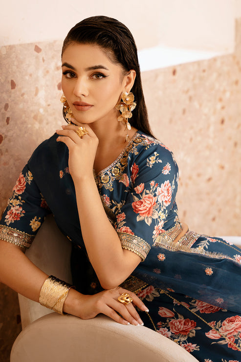 Zarposh | Elara Formals | Charmeuse -  Zarposh Formal - Original Designer Dress - House of Maryam