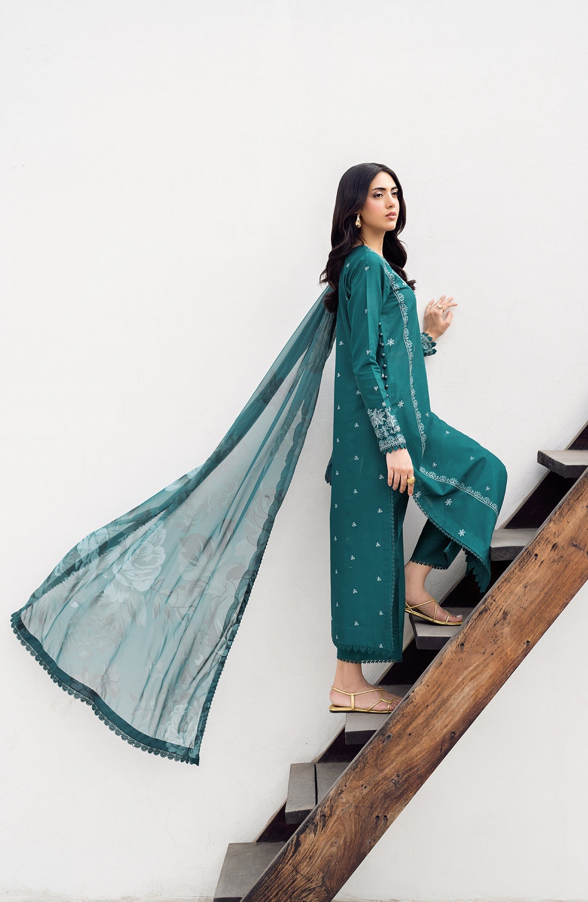 Zarif | Nura Textured Lawn 25 | NUSA -  Zarif Ladies Clothes - Original Designer Dress - House of Maryam