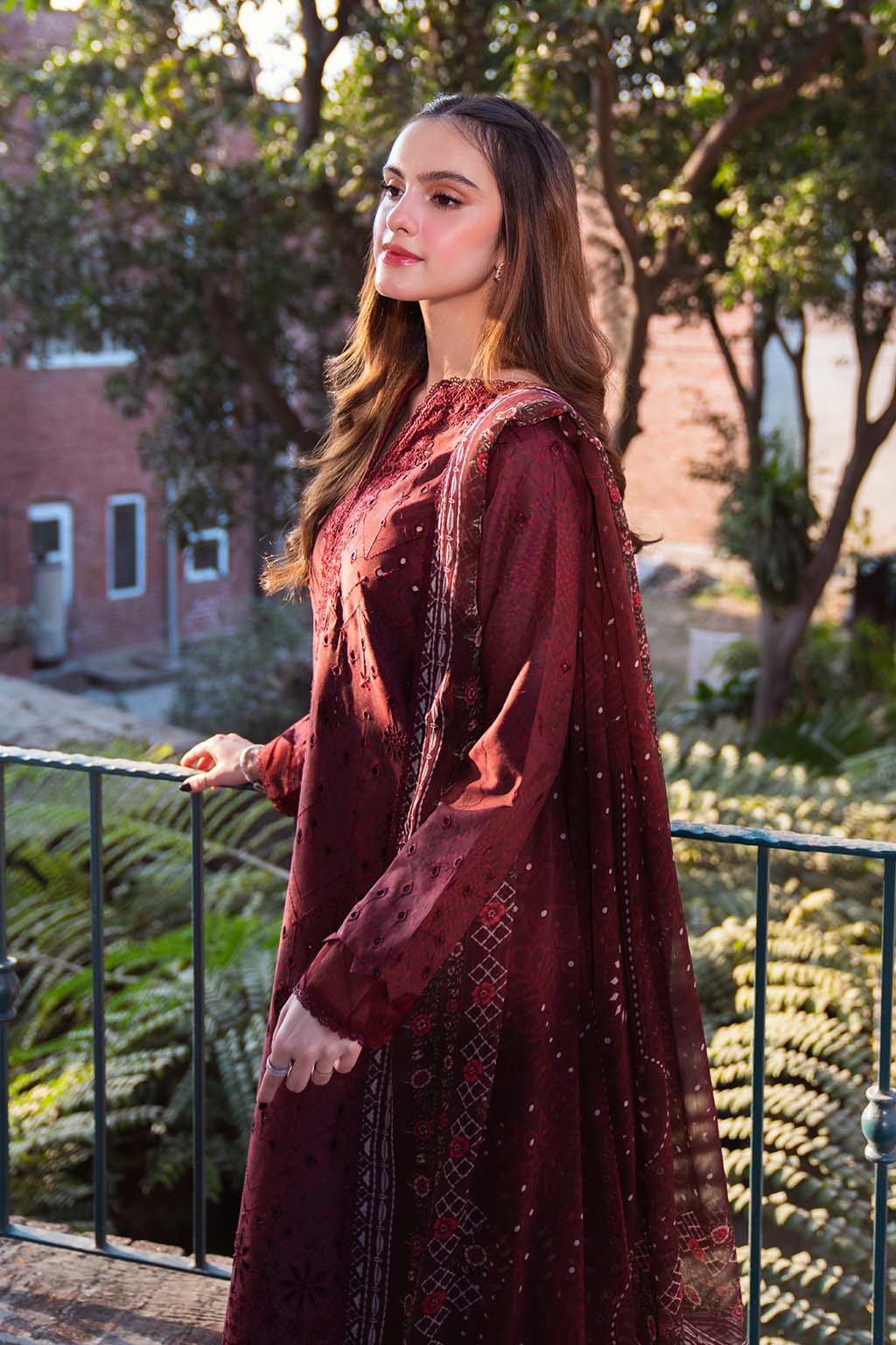 Neeshay | Summer Lines Printkari 25 | GARNET -  Neeshay Ladies Clothes - Original Designer Dress - House of Maryam