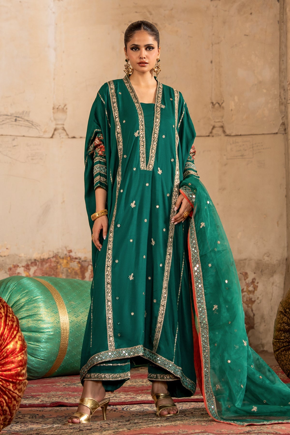 Charizma | Festive Pret | Embroidered Raw Silk CMA-6-388