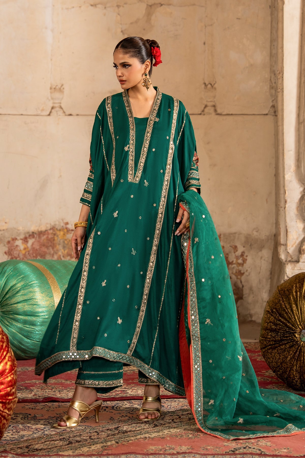 Charizma | Festive Pret | Embroidered Raw Silk CMA-6-388, image 3