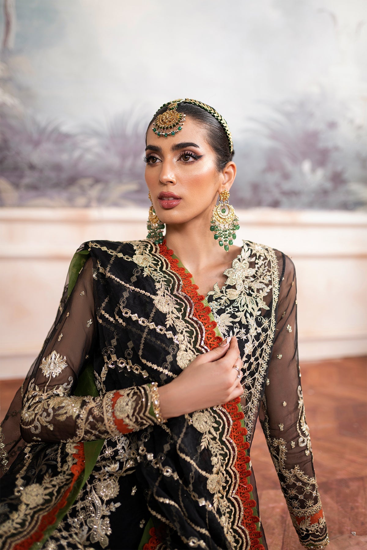 Inara | Aurelia Wedding Collection | Noir by Designer InaraClothing - House of Maryam - Pakistani Designer Ethnic Wear in {{ shop.shopifyCountryName }}