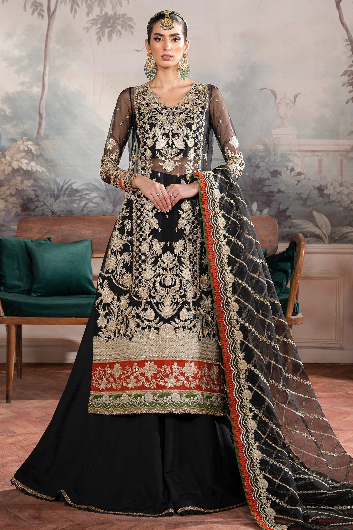 Inara | Aurelia Wedding Collection | Noir by Designer InaraClothing - House of Maryam - Pakistani Designer Ethnic Wear in {{ shop.shopifyCountryName }}