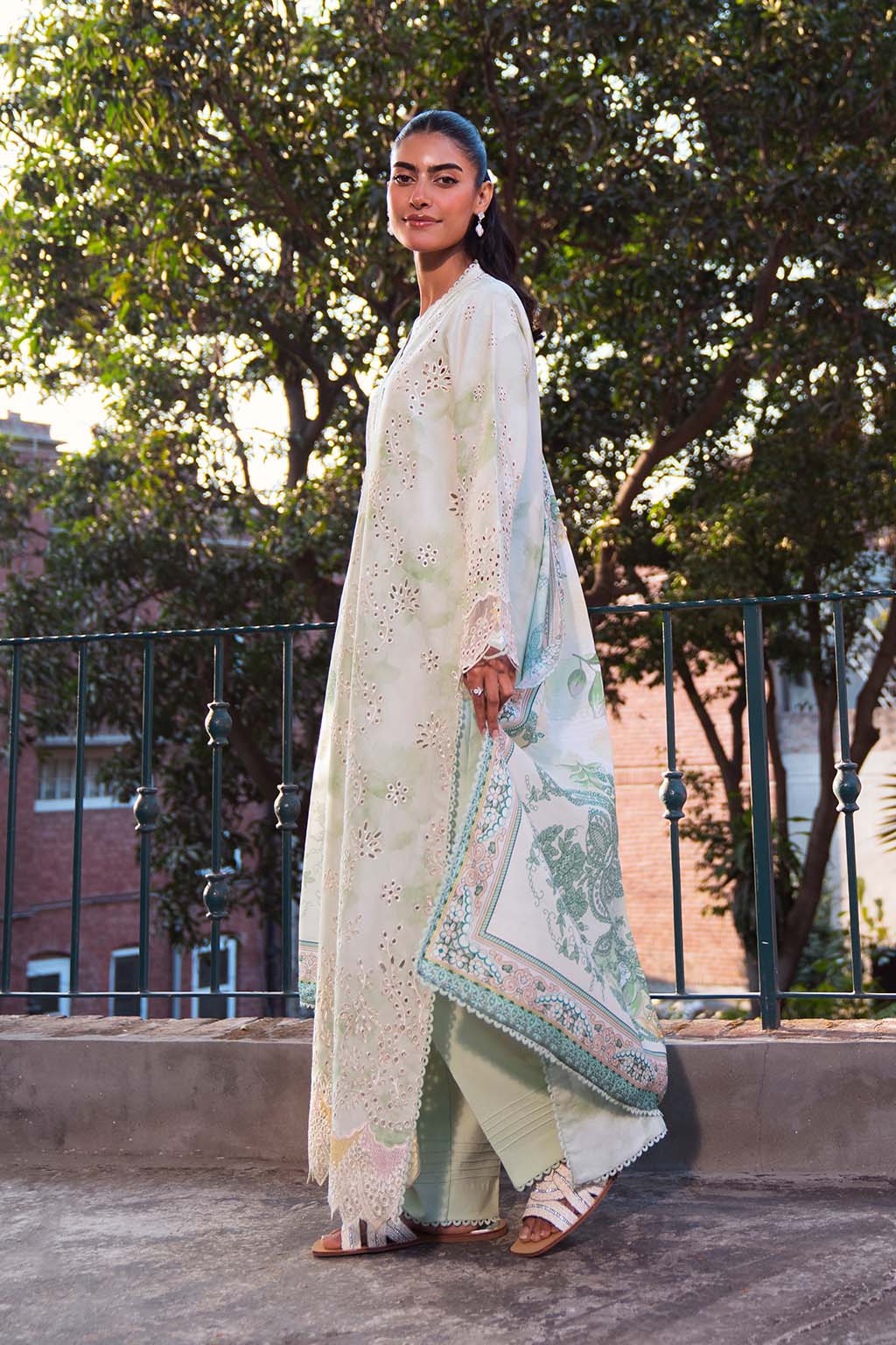 Neeshay | Summer Lines Printkari 25 | MEADOW MIST -  Neeshay Ladies Clothes - Original Designer Dress - House of Maryam