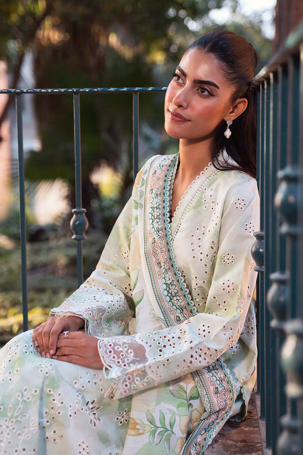 Neeshay | Summer Lines Printkari 25 | MEADOW MIST -  Neeshay Ladies Clothes - Original Designer Dress - House of Maryam