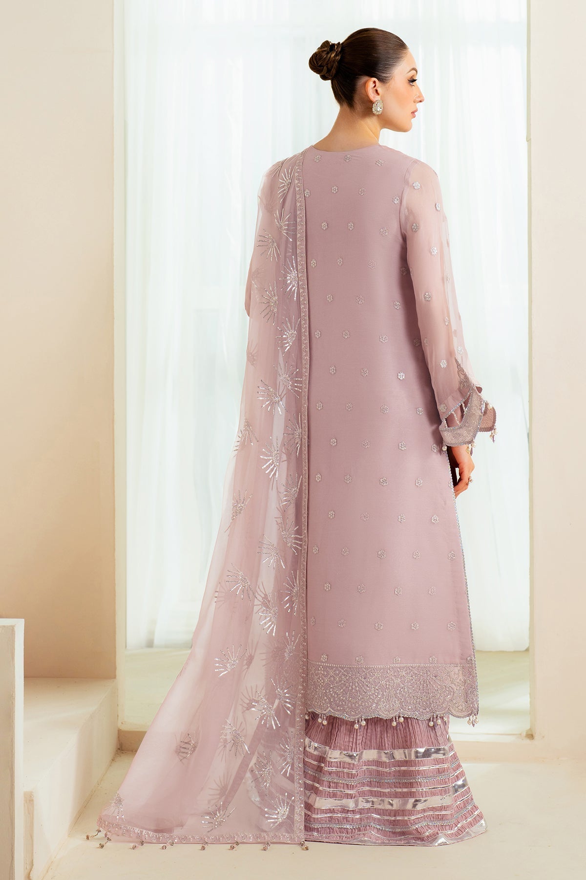 Alizeh | Aymal Chiffon | AF-BHM-4045-Sira -  Alizeh Ladies Clothes - Original Designer Dress - House of Maryam