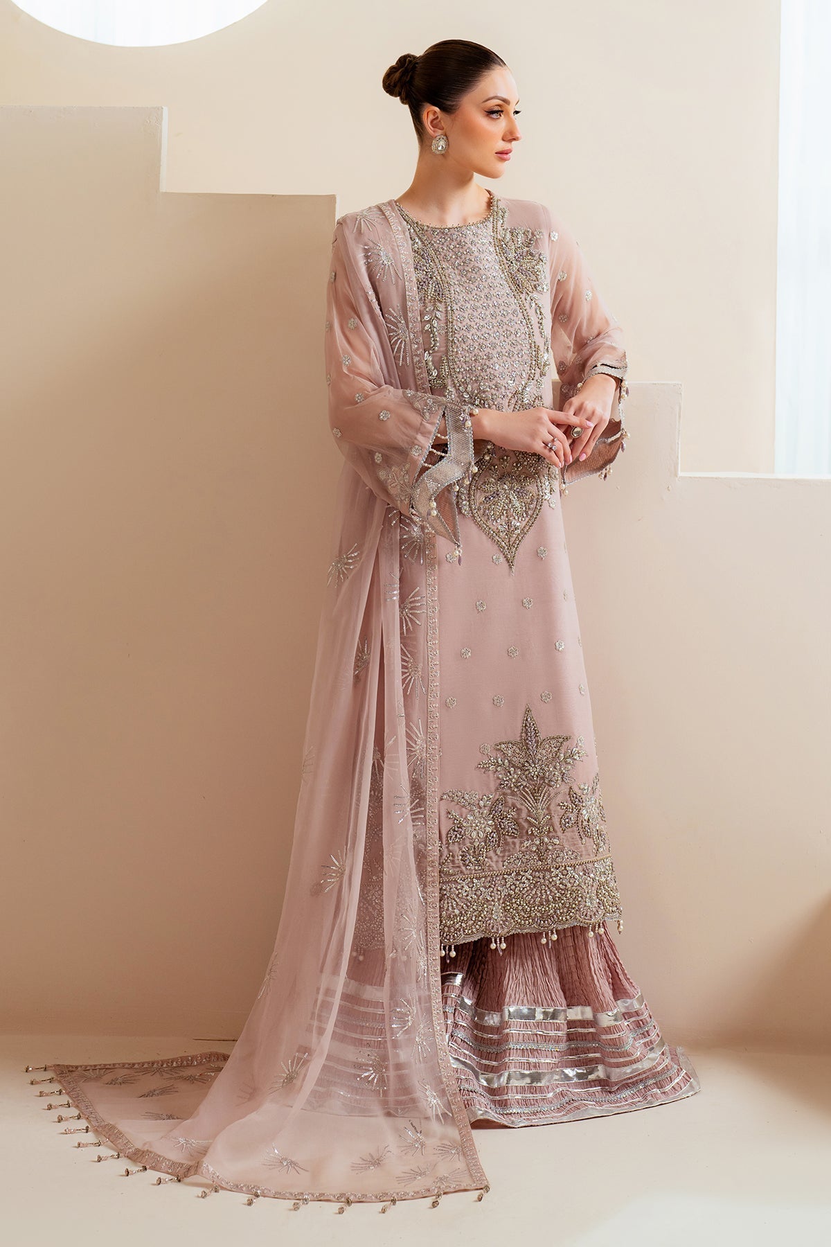 Alizeh | Aymal Chiffon | AF-BHM-4045-Sira -  Alizeh Ladies Clothes - Original Designer Dress - House of Maryam