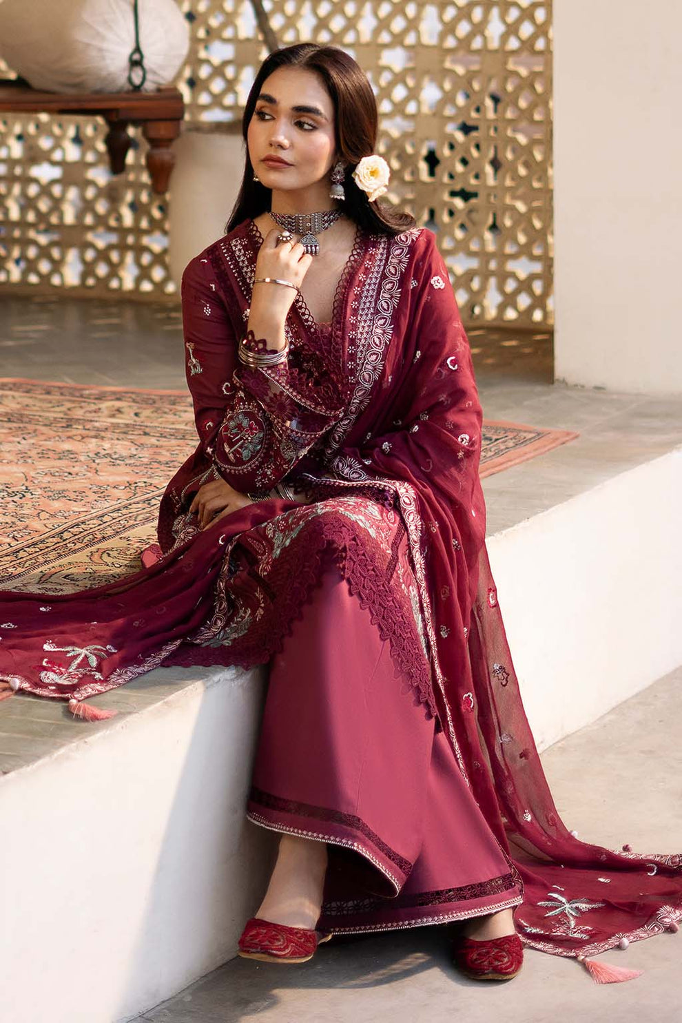 Zarposh | Sajni Lawn 25 | Nayirah -  Zarposh Ladies Clothes - Original Designer Dress - House of Maryam