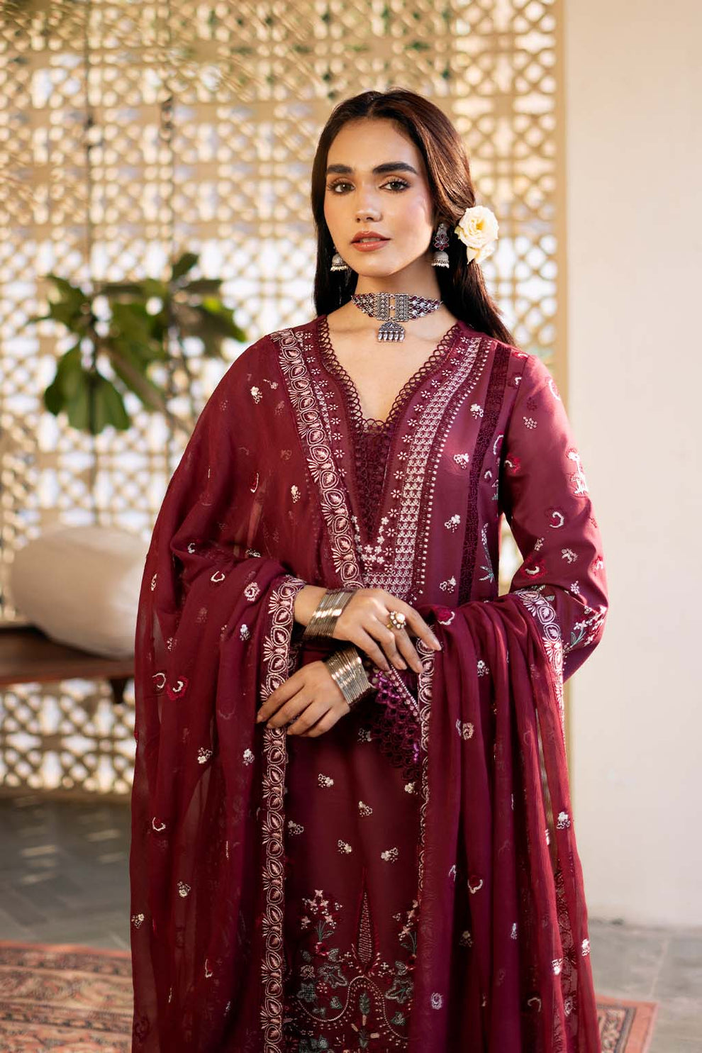 Zarposh | Sajni Lawn 25 | Nayirah -  Zarposh Ladies Clothes - Original Designer Dress - House of Maryam