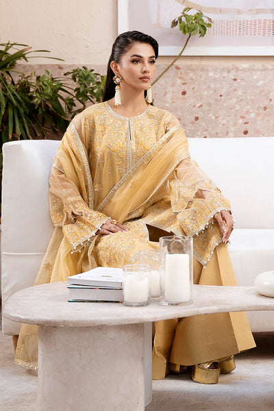 Zarposh | Elara Formals | Zard -  Zarposh Formal - Original Designer Dress - House of Maryam