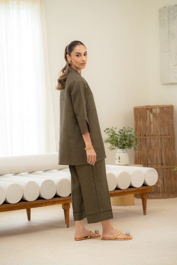 Sahar | Pre Essential Emb Edit | Olive Dusk-2