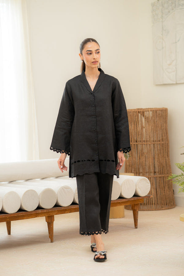 Sahar | Pre Essential Emb Edit | Moonlit Black