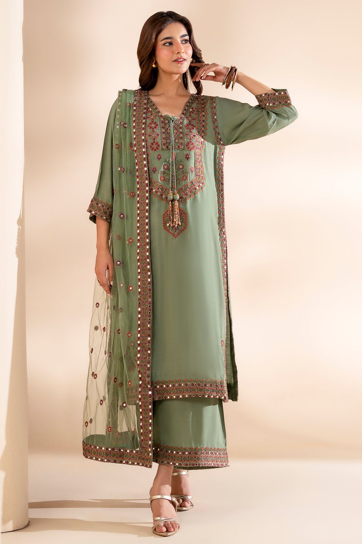 Charizma | Festive Pret | 3-PC Embroidered Silk CMA-6-369, image 5
