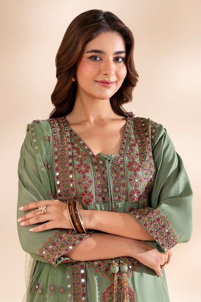 Charizma | Festive Pret | 3-PC Embroidered Silk CMA-6-369