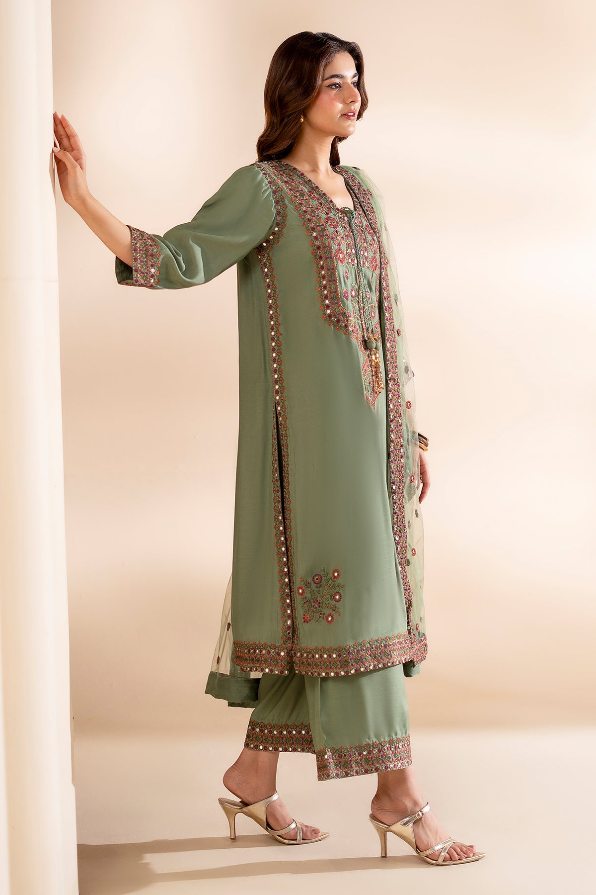Charizma | Festive Pret | 3-PC Embroidered Silk CMA-6-369, image 4