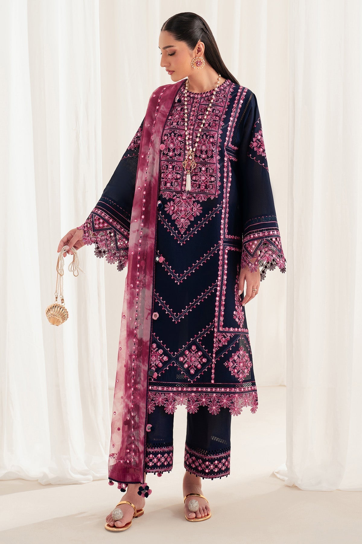 Jazmin | Iris Luxury Lawn 25 | IL'25-D01 -  Jazmin Ladies Clothes - Original Designer Dress - House of Maryam
