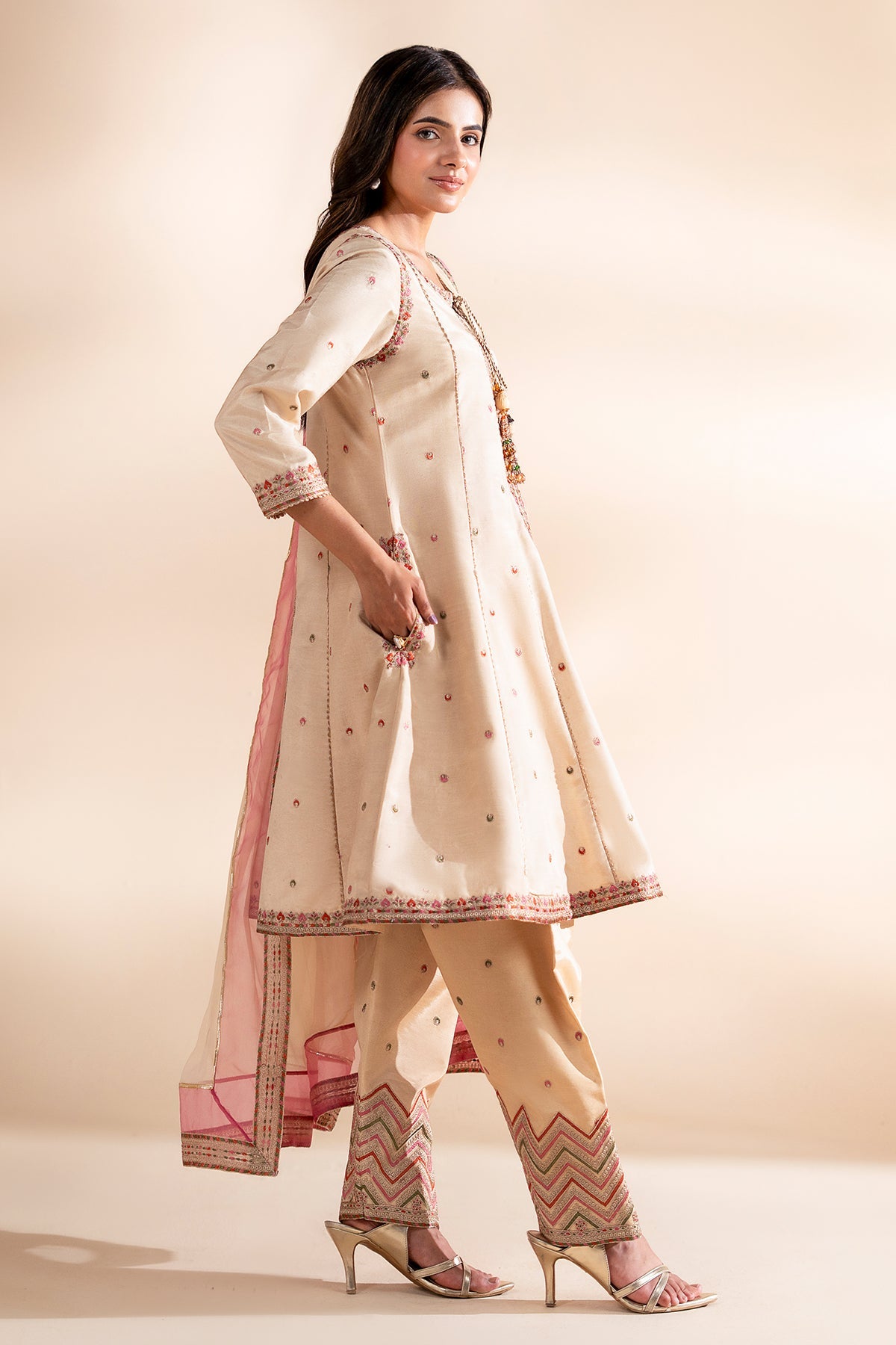 Charizma | Festive Pret | 3-PC Embroidered Silk CMA-6-390, image 3