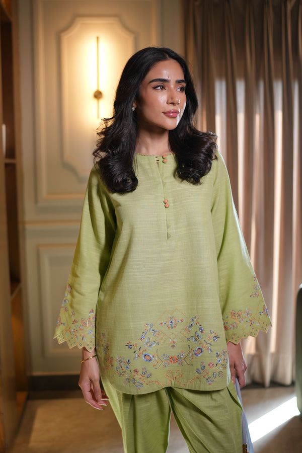 Sahar | Pret Essentials Winter 25 | Sage Charm-2