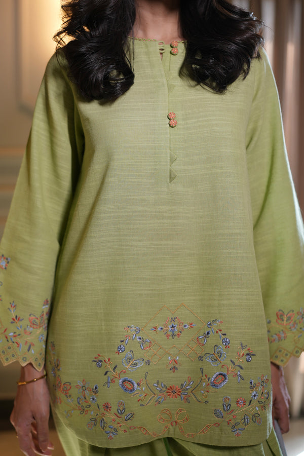 Sahar | Pret Essentials Winter 25 | Sage Charm-3
