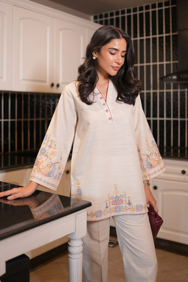 Sahar | Pret Essentials Winter 25 | Beige Blossom-3