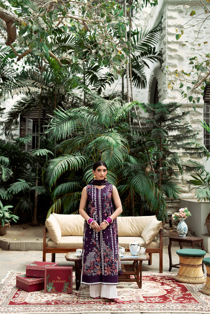 Florent | Eid Edits Luxury Lawn | FEE - 1A -  Florent Ladies Clothes - Original Designer Dress - House of Maryam
