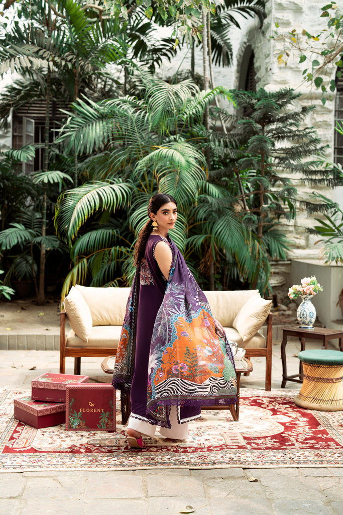 Florent | Eid Edits Luxury Lawn | FEE - 1A -  Florent Ladies Clothes - Original Designer Dress - House of Maryam