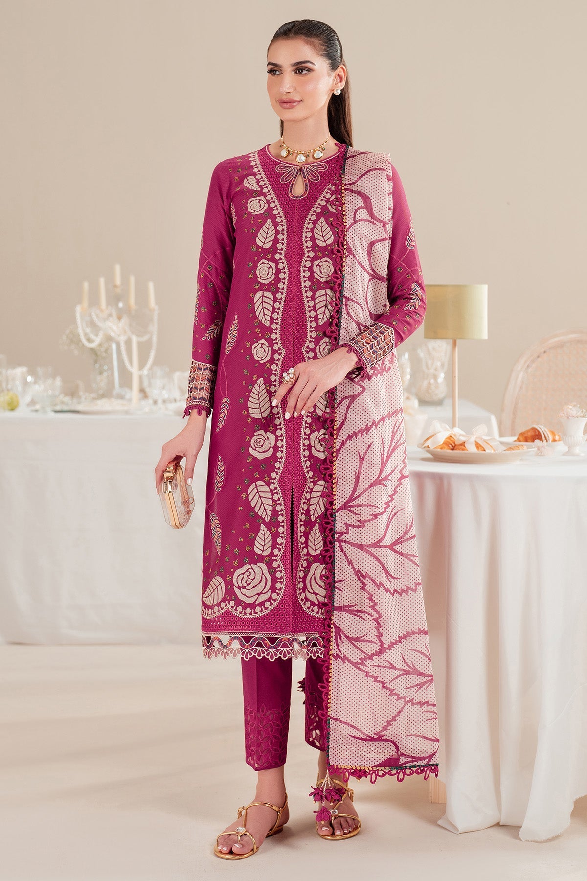 Jazmin | Iris Luxury Lawn 25 | IL'25-D05 -  Jazmin Ladies Clothes - Original Designer Dress - House of Maryam