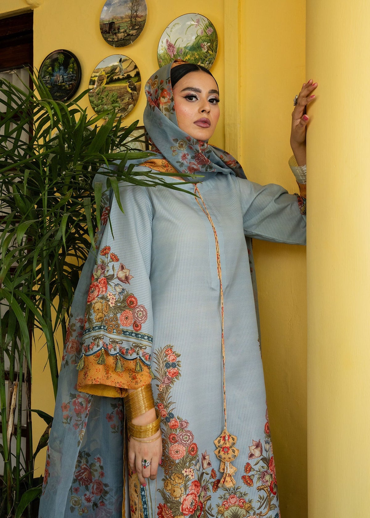 Maria Osama Khan | Retro Lawn 25 | Sama -  Maria Osama Khan Ladies Clothes - Original Designer Dress - House of Maryam