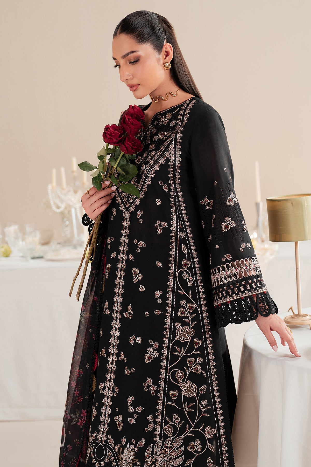 Jazmin | Iris Luxury Lawn 25 | IL'25-D07 -  Jazmin Ladies Clothes - Original Designer Dress - House of Maryam