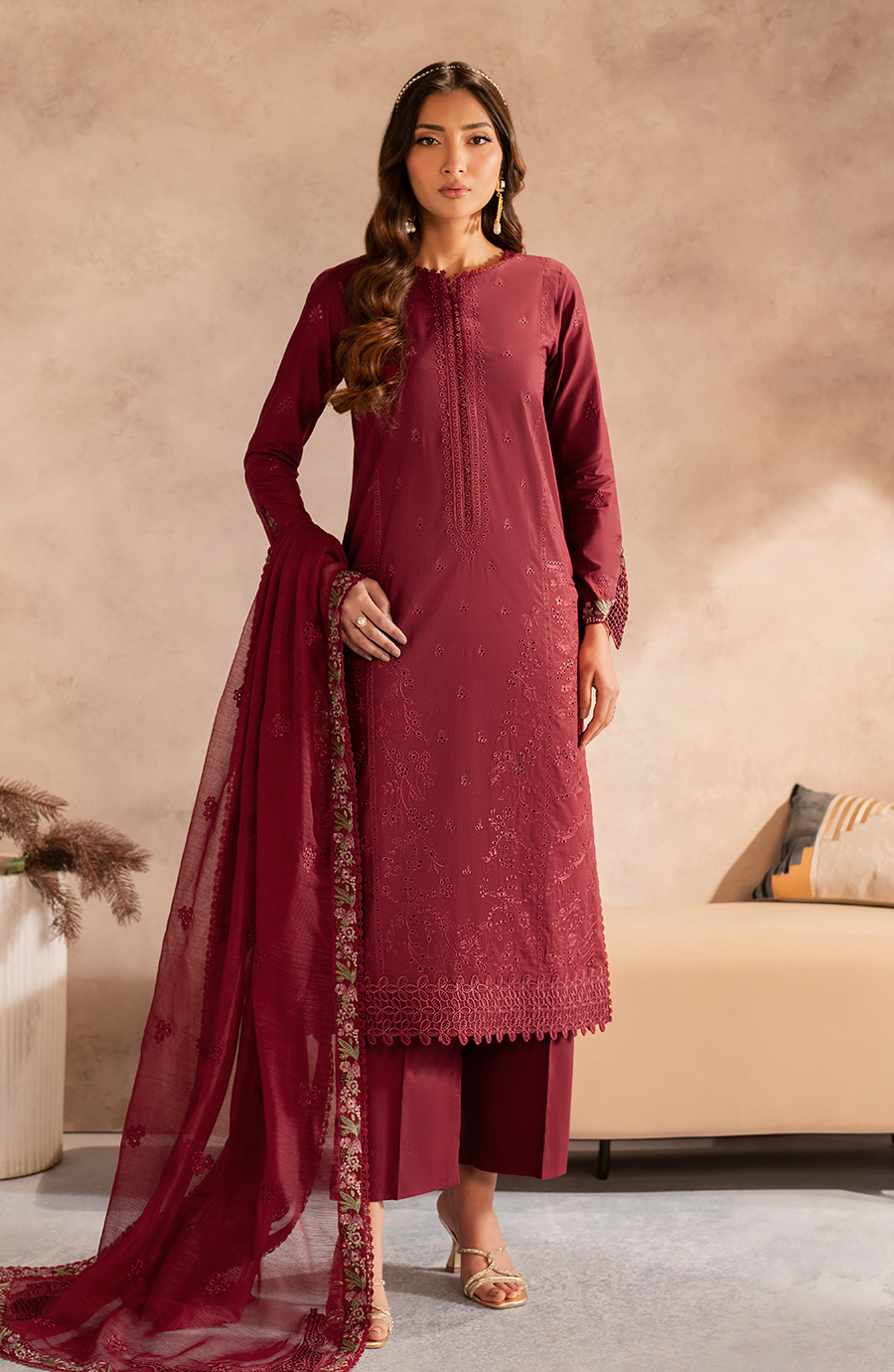 Zarif | Summer Lawn 25 | UNST-LWN-02 SAYAH -  Zarif Ladies Clothes - Original Designer Dress - House of Maryam
