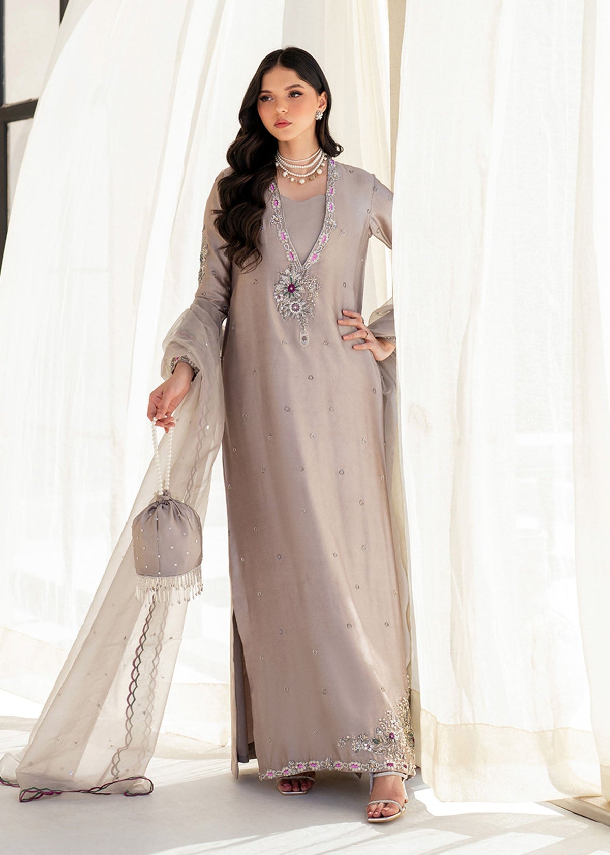 Dastoor | Maahi Luxury Pret 25 | Eris -  Dastoor Ladies Clothes - Original Designer Dress - House of Maryam