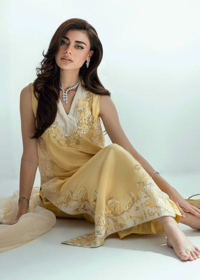 Umsha | Soiree De Rose | Golden Whisper -  Umsha Ladies Clothes - Original Designer Dress - House of Maryam