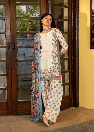 Maria Osama Khan | Retro Lawn 25 | Jasmine -  Maria Osama Khan Ladies Clothes - Original Designer Dress - House of Maryam