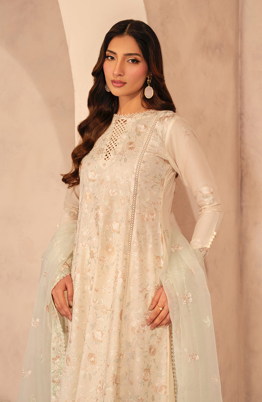Zarif | Summer Lawn 25 |UNST-LWN-01 DAHEER -  Zarif Ladies Clothes - Original Designer Dress - House of Maryam