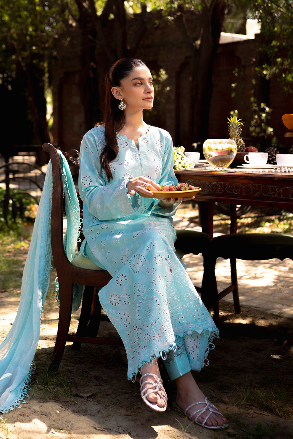 Neeshay | Summer Lines Printkari | OASIS -  Neeshay Luxury - Original Designer Dress - House of Maryam