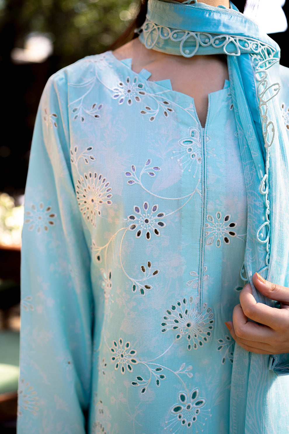 Neeshay | Summer Lines Printkari | OASIS -  Neeshay Luxury - Original Designer Dress - House of Maryam