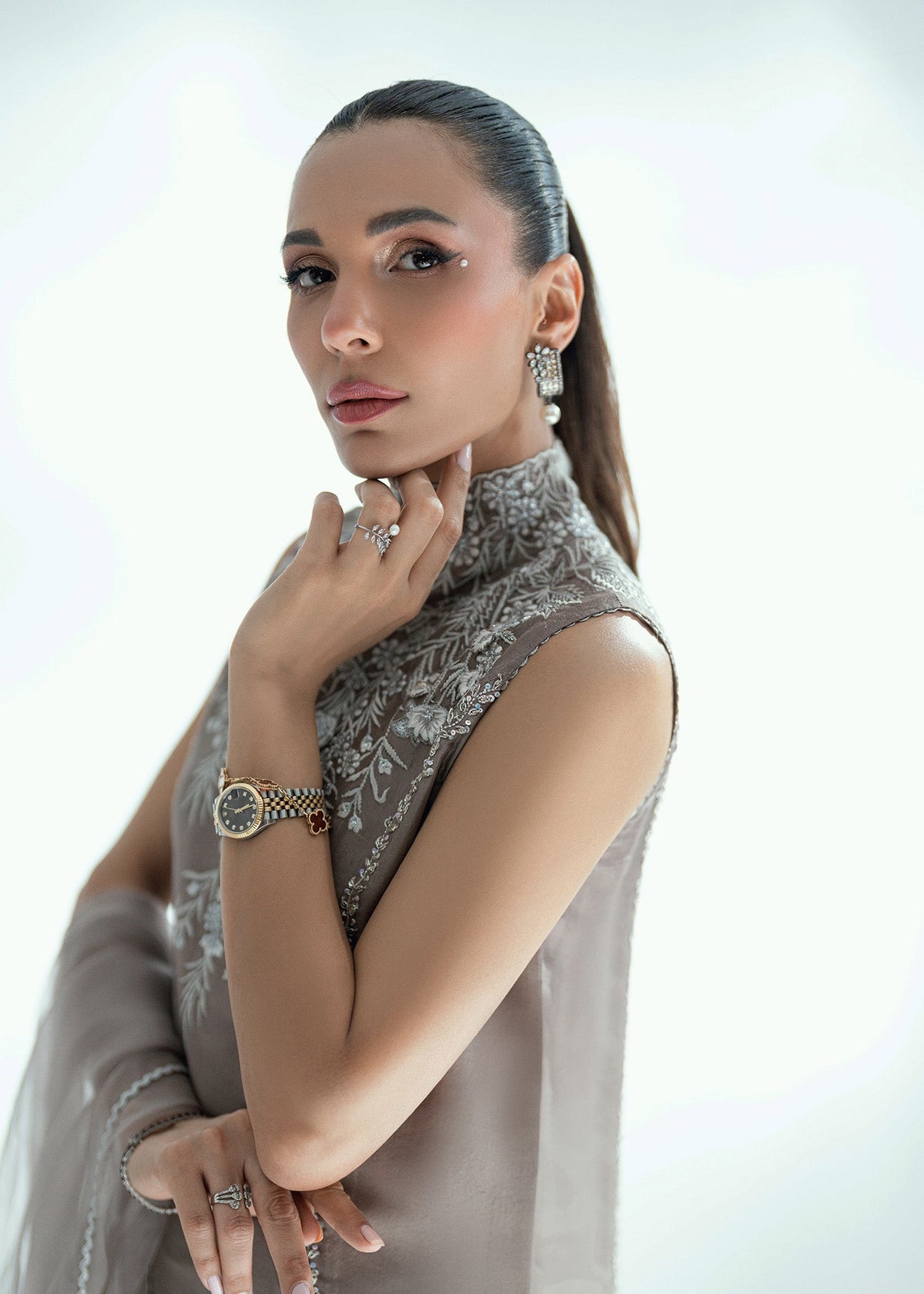Umsha | Soiree De Rose | Crystal Muse -  Umsha Ladies Clothes - Original Designer Dress - House of Maryam