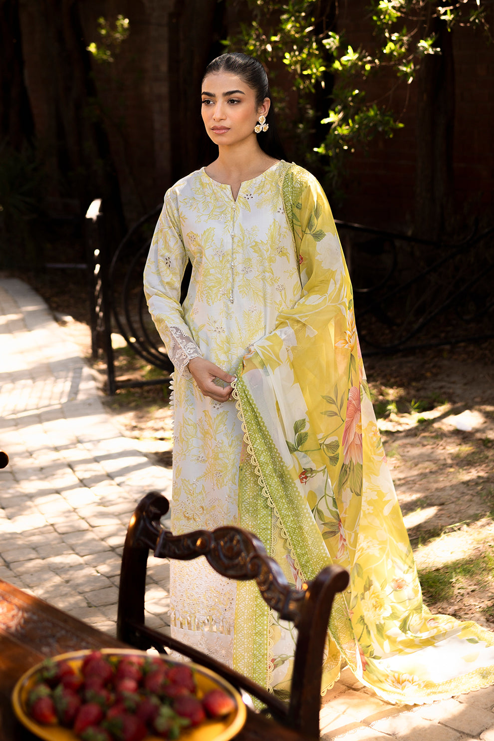 Neeshay | Summer Lines Printkari | SUNSPLASH -  Afrozeh Luxury - Original Designer Dress - House of Maryam