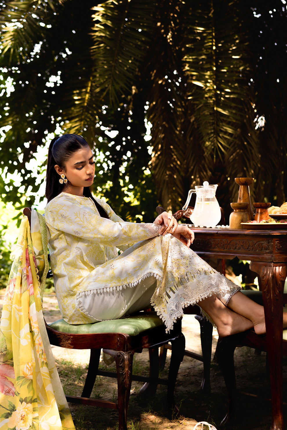 Neeshay | Summer Lines Printkari | SUNSPLASH -  Afrozeh Luxury - Original Designer Dress - House of Maryam
