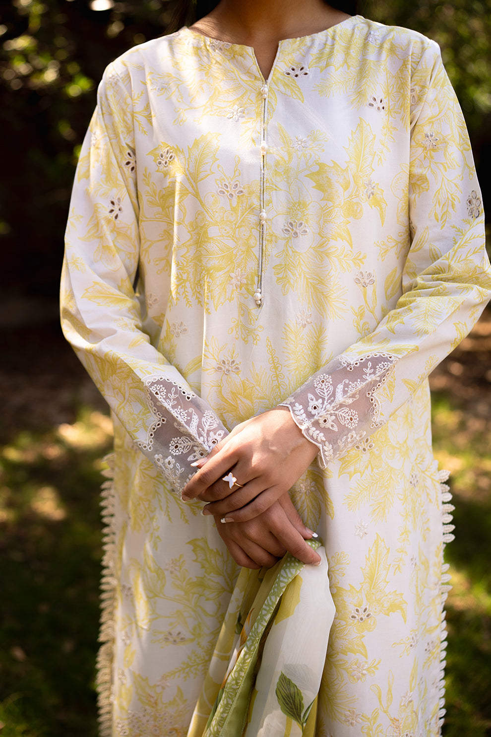 Neeshay | Summer Lines Printkari | SUNSPLASH -  Afrozeh Luxury - Original Designer Dress - House of Maryam