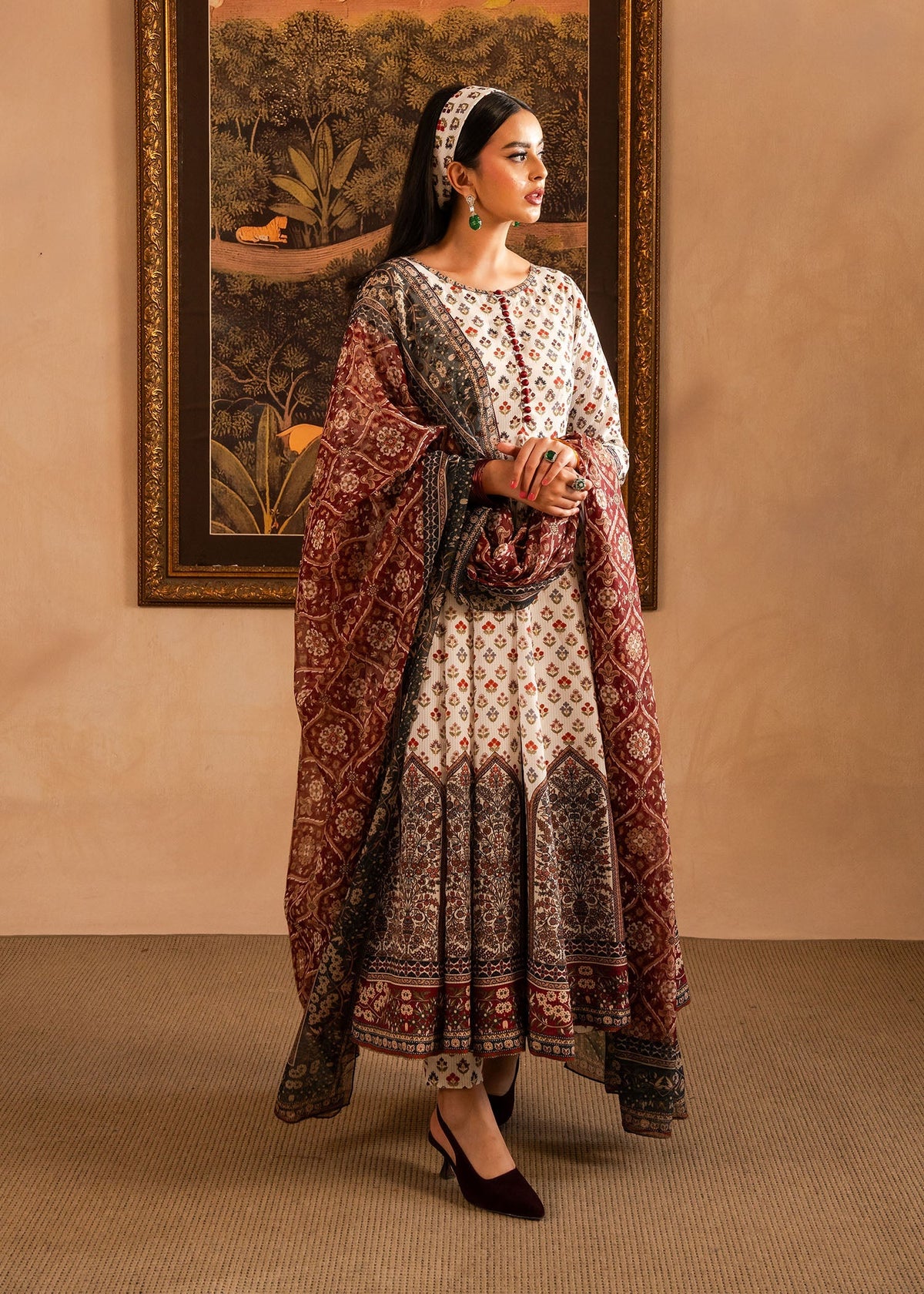 Maria Osama Khan | Retro Lawn 25 | Nair -  Maria Osama Khan Ladies Clothes - Original Designer Dress - House of Maryam