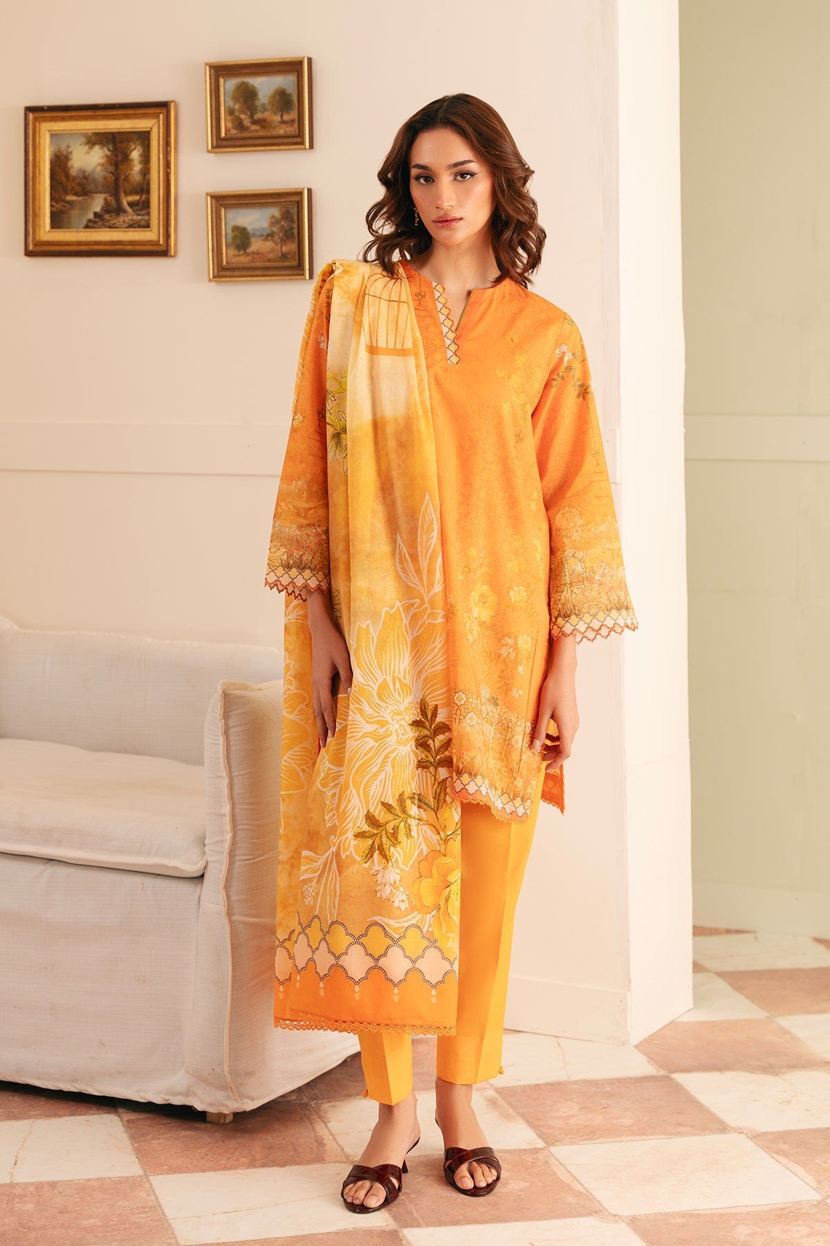 Sahar | Selene 25 | Sunset Garden -  Sahar Ladies Clothes - Original Designer Dress - House of Maryam