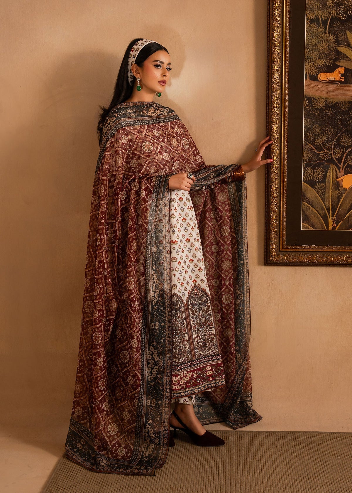 Maria Osama Khan | Retro Lawn 25 | Nair -  Maria Osama Khan Ladies Clothes - Original Designer Dress - House of Maryam