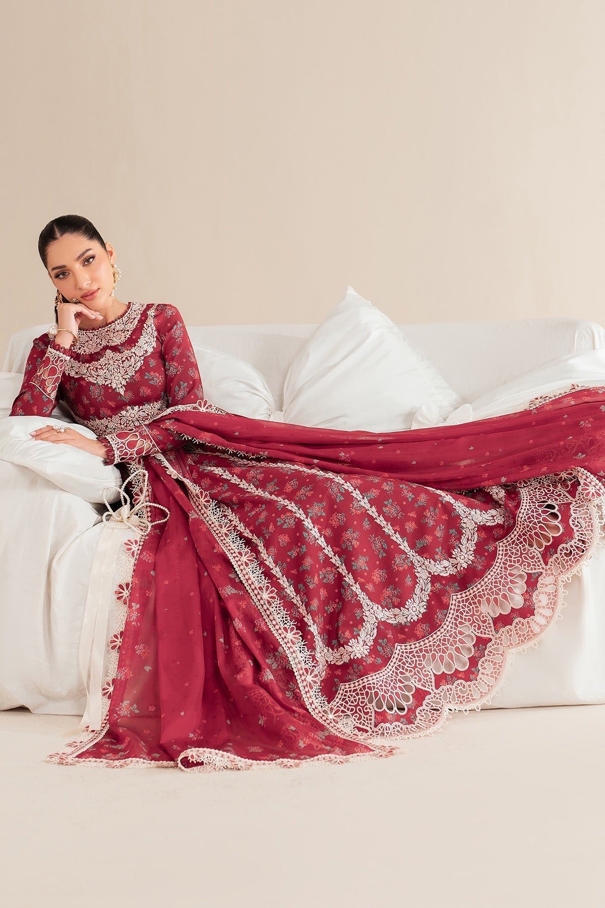 Jazmin | Iris Luxury Lawn 25 | IL'25-D08 -  Jazmin Ladies Clothes - Original Designer Dress - House of Maryam