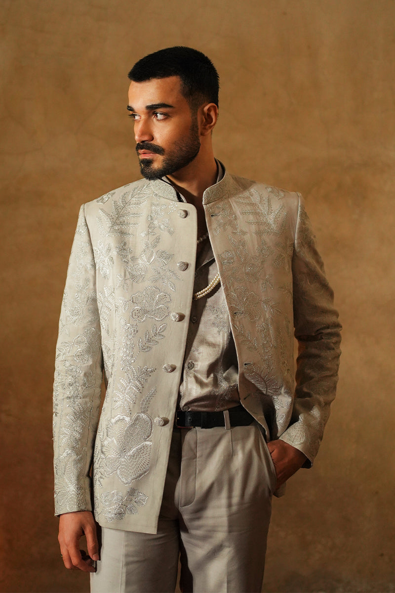 Republic By Omar Farooq | Bandhgala Suit | "Jafar" Prince Jacket -  Republic by Omar Farooq Bandhgala Suit - Original Designer Dress - House of Maryam