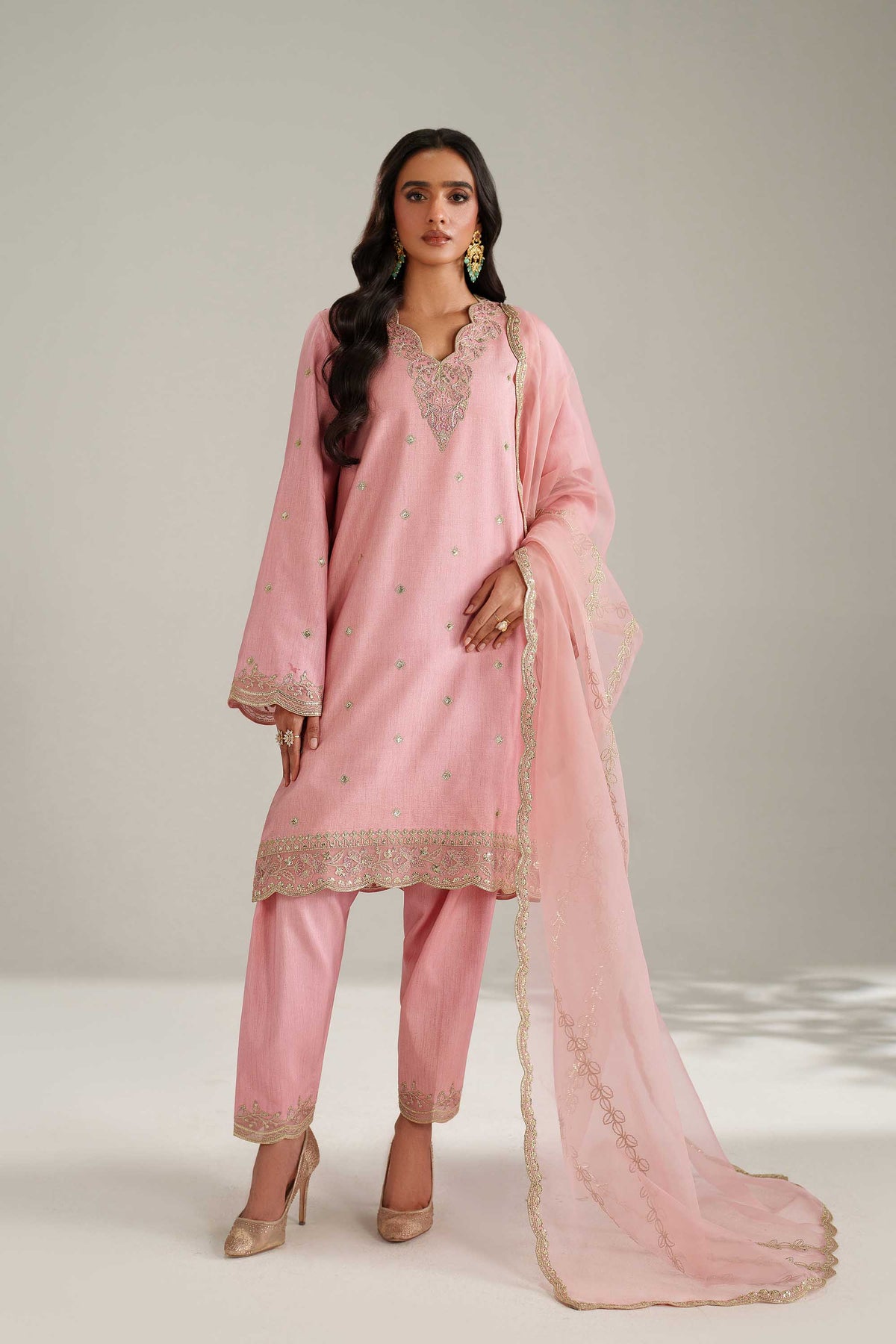 Akbar Aslam Afshe korean silk formal suit
