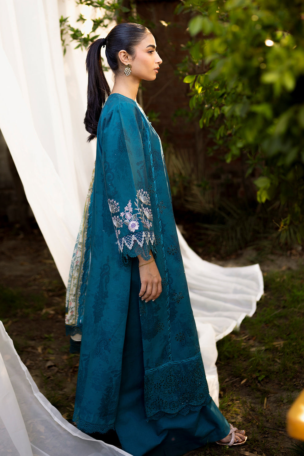 Neeshay | Summer Lines Printkari | LAGOON -  Neeshay Luxury - Original Designer Dress - House of Maryam