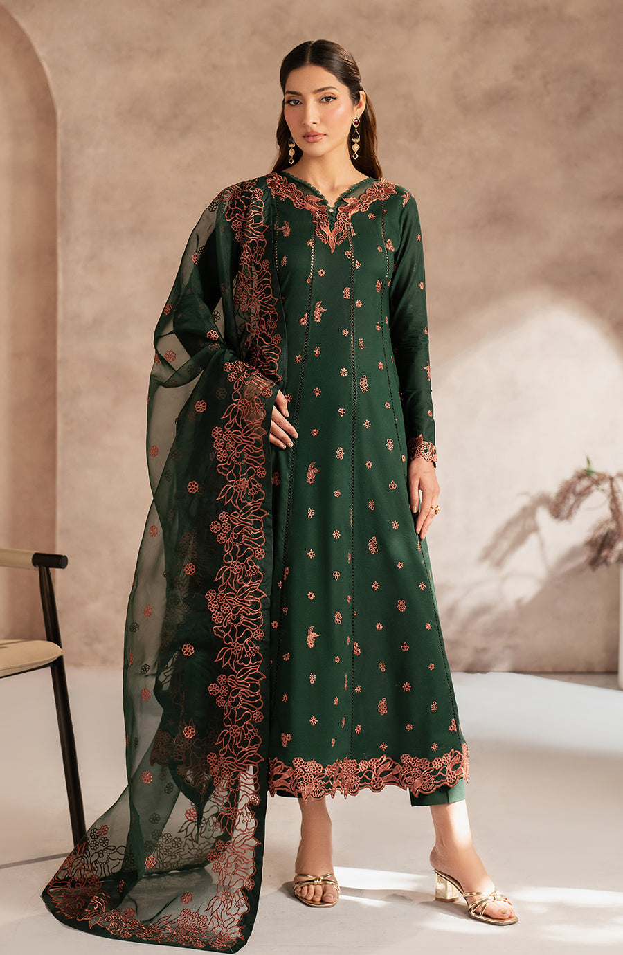 Zarif | Summer Lawn 25 | UNST-LWN-04 SIRAAN -  Zarif Ladies Clothes - Original Designer Dress - House of Maryam